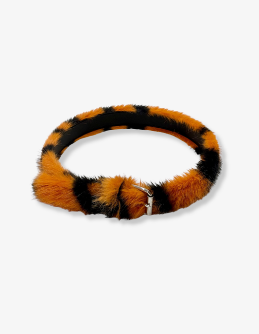 TIGER FUR BELT (ORANGE)
