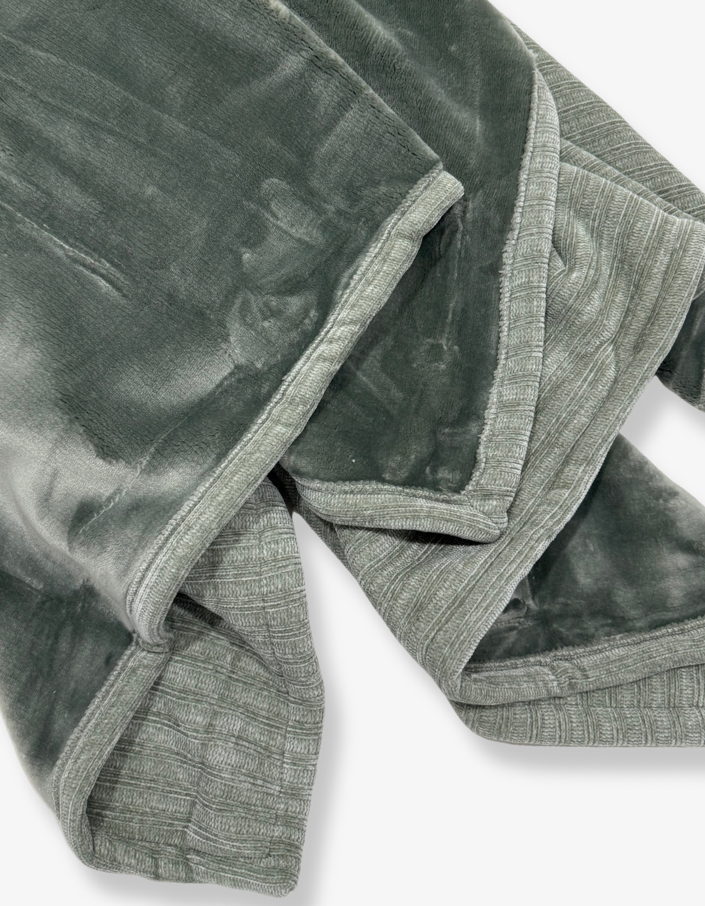 Chenille Knit Blanket - Sage Green