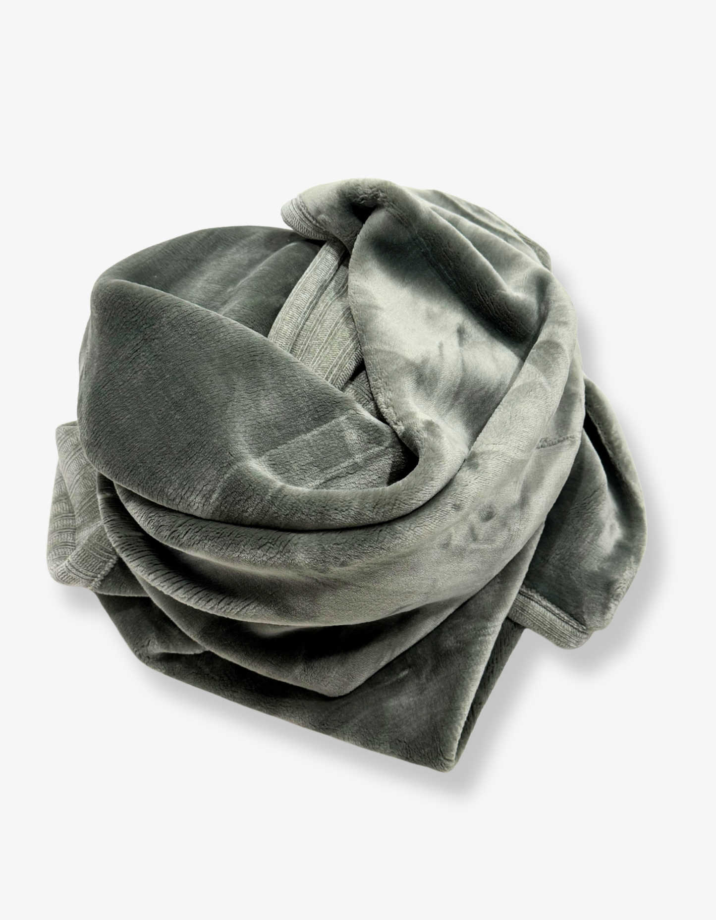 Chenille Knit Blanket - Sage Green